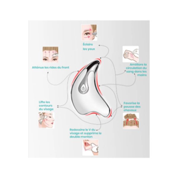 Appareil de massage facial et corporel - 7 line - vibrations soniques chaud ou froid – Image 9