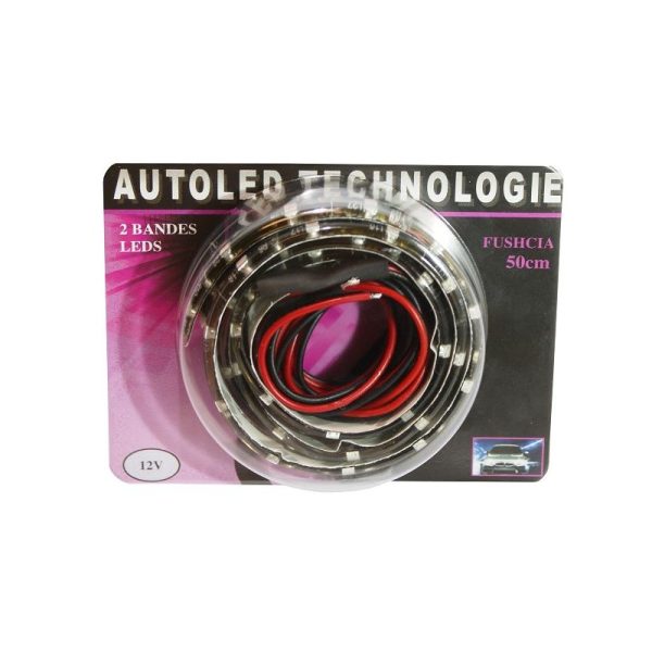 BANDES LEDS SOUPLES 50CM VIOLET FUCHSIA AUTOLED® – Image 4