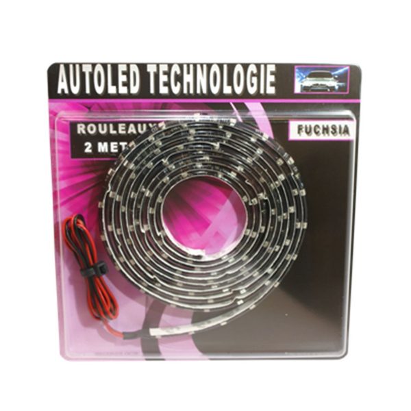 ROULEAUX LEDS 2 METRES SMD3528 VIOLET FUSCHIA AUTOLED® – Image 2