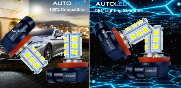 LED H11 18 SMD 5050 BLANC AUTOLED® – Image 14