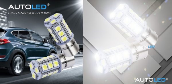 Ampoule LED P21W / 18 LEDS BLANC / Ampoule LED BA15s AUTOLED® – Image 16