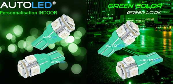 LED T10 5 SMD 5050 VERT AUTOLED® – Image 11