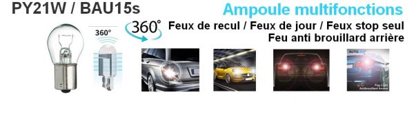 LED PY21W 6 LEDS HAUTE PUISSANCE BLANC AUTOLED® – Image 14