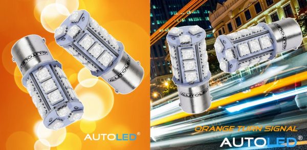 Ampoule LED P21W Orange / 18 LEDS / Feux de Clignotant AUTOLED® – Image 14