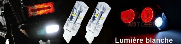 LED T20 W21W 6 LEDS HAUTE PUISSANCE BLANC AUTOLED® – Image 15