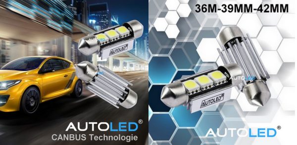 ampoule led c5w anti erreur 36mm