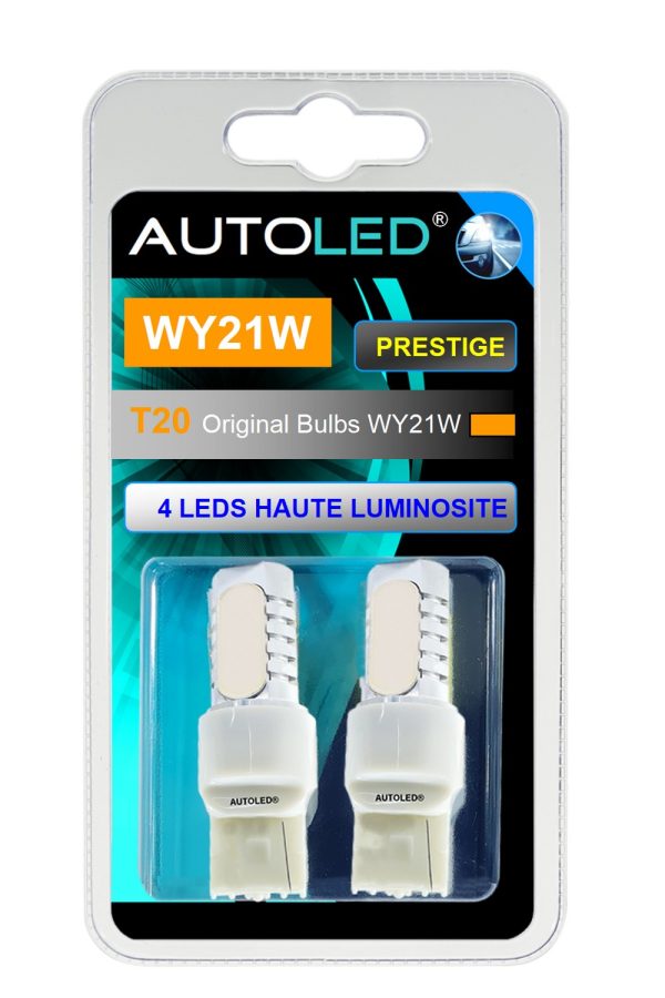Ampoule LED WY21W Orange / 4 LEDS / LED T20 W21W AUTOLED® – Image 7