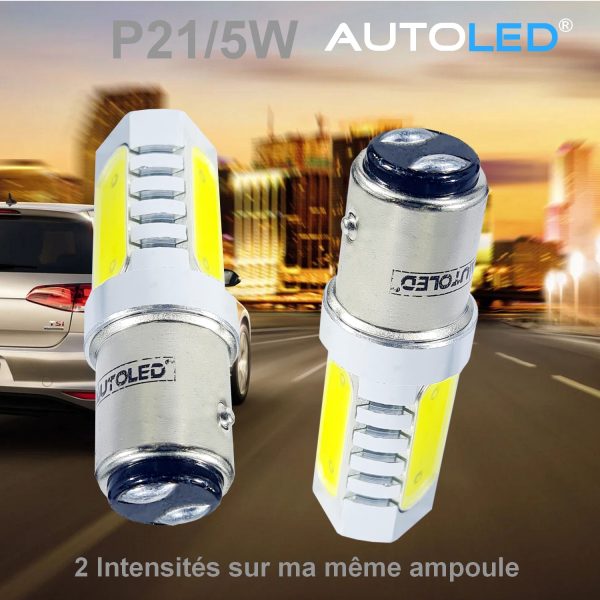 Ampoule LED BAY15d / 4 LEDS Haute Puissance - LED P21/5W AUTOLED® – Image 2