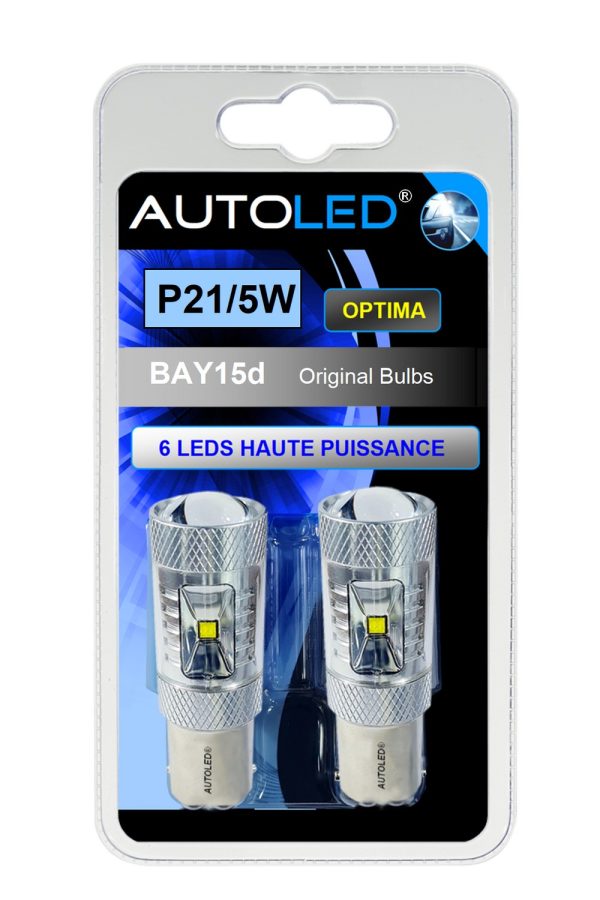 Ampoule LED P21/5W 6 LEDS HAUTE PUISSANCE BLANC AUTOLED® – Image 13