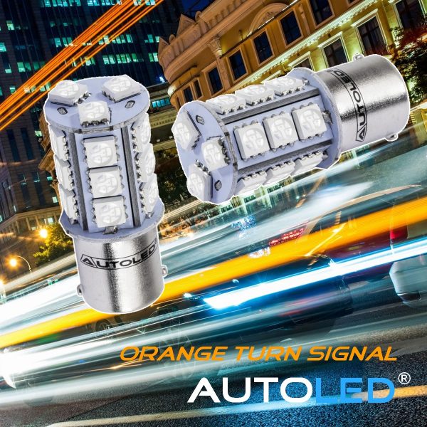Ampoule LED P21W Orange / 18 LEDS / Feux de Clignotant AUTOLED® – Image 5