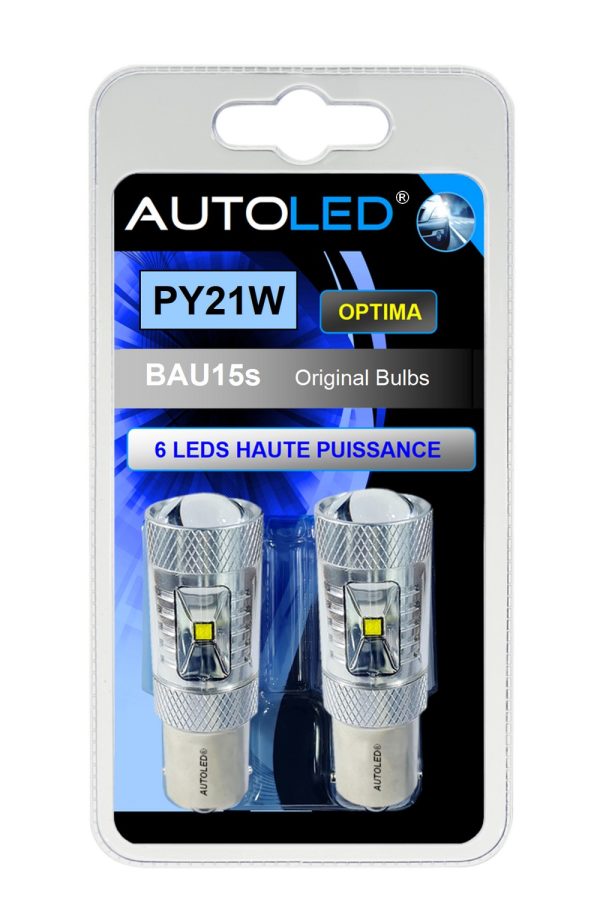 LED PY21W 6 LEDS HAUTE PUISSANCE BLANC AUTOLED® – Image 13