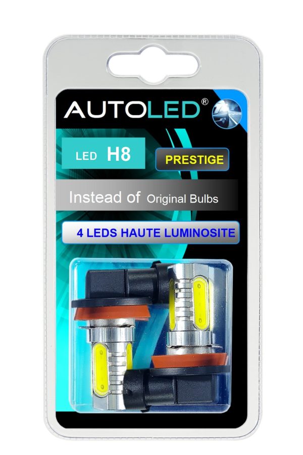 LED H8 4 LEDS COB BLANC AUTOLED® – Image 8