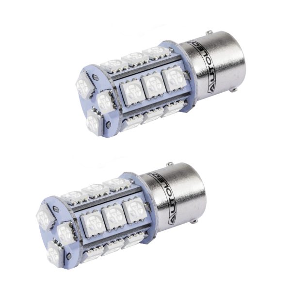 Ampoule LED P21/5W Rouge / 18 leds ROUGE / LED BAY15d Rouge AUTOLED® – Image 7