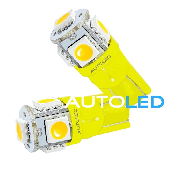 éclairge habitacle-3|ampoule led w5w orange - cligontant lateraux