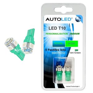 ampoule led t10 vert