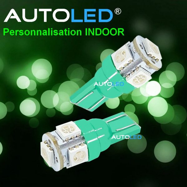 ampoule led w5w vert-10|ampoule w5w vert