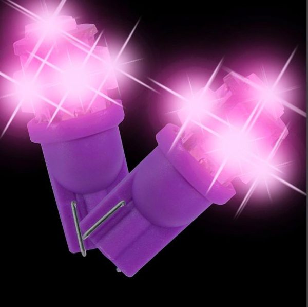 Ampoule LED W5W Violet / Fucshia / LED T10 Violet 5 LEDS AUTOLED® – Image 6