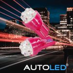 ampoule led t10 rouge-1|||ampoule led w5w rouge