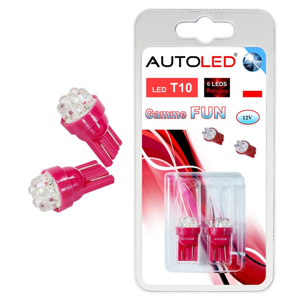 ampoule led t10 rouge-3|ampoule led w5w rouge