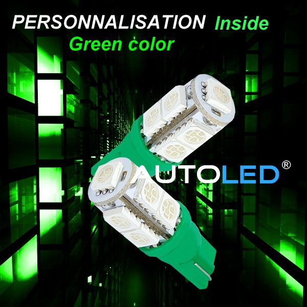 ampoule led w5w vert-5|ampoule w5w vert