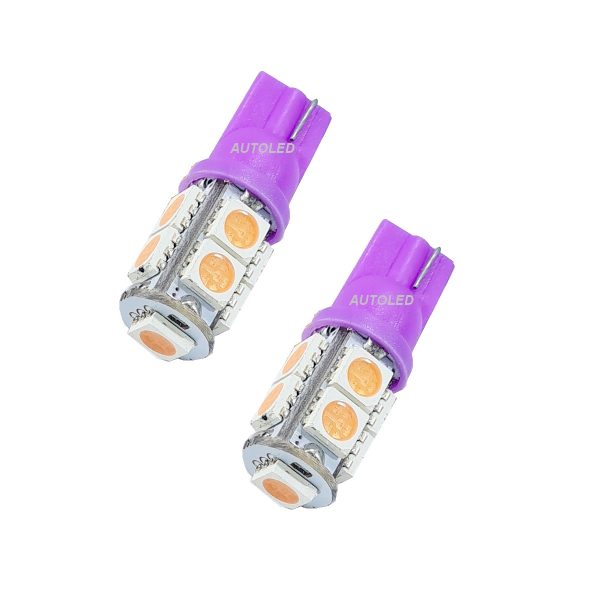 LED T10 9 SMD 5050 VIOLET FUSCHIA AUTOLED® – Image 3