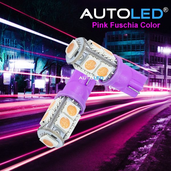 LED T10 9 SMD 5050 VIOLET FUSCHIA AUTOLED® – Image 4
