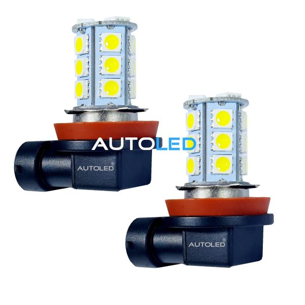 LED H11 18 SMD 5050 BLANC AUTOLED® – Image 3