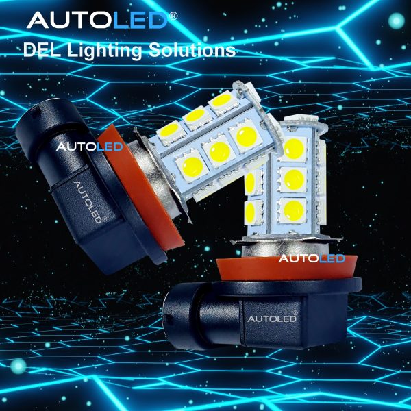 LED H11 18 SMD 5050 BLANC AUTOLED® – Image 4