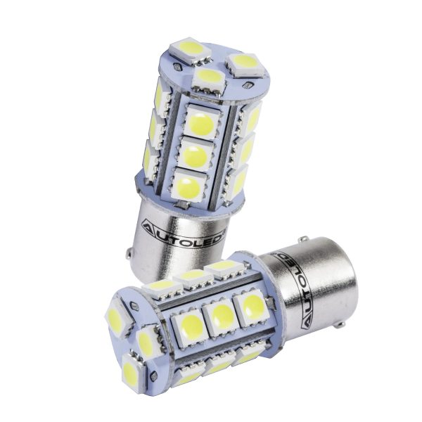 Ampoule LED PY21W / 18 LEDS BLANC / Ampoule LED BAU15s AUTOLED® – Image 6