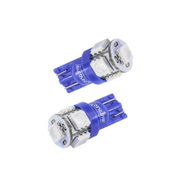 ampoule w5w led bleu