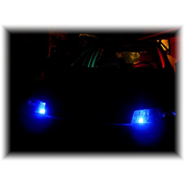 ampoule w5w led bleu