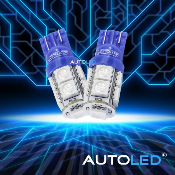 veilleuse bleu voiture|Ampoule LED T10 W5W Bleu