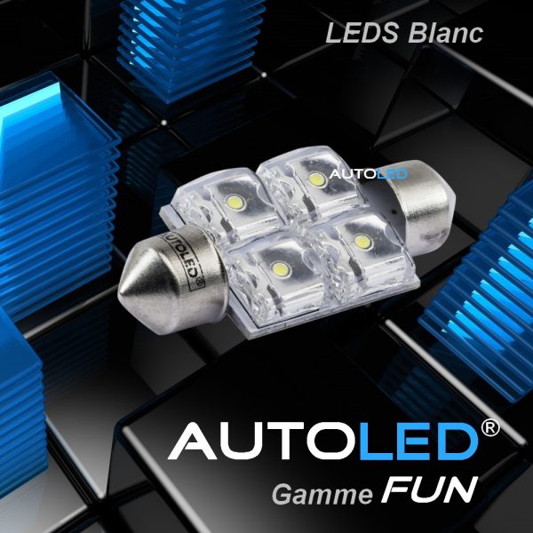 ampoule navette 12v 5w-autoled-4|ampoule c5w led 36mm