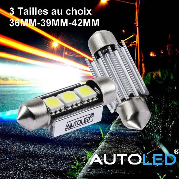 ampoule led c5w anti erreur 36mm