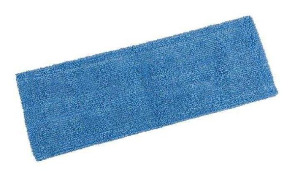 Frange microfibre bleue 50 cm microfibres bleue ,poches + languettes - LAM 80950