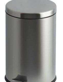 Poubelle a pedale 12 litres - VEP AVB222212 CHROME MAT - Poubelle à pédale - Clean Market
