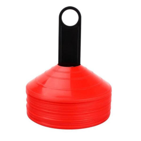 50 coupelles plots de marquage D. 20 x Ht. 5 cm 26 Gr avec support "spécial sport" - D-Work