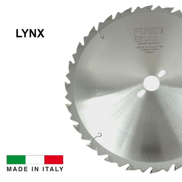Lame de Scie Circulaire HM D. 315 x Al. 30 x ép. 3,2/2,2 mm x Z24 Alt + AR pour Bois - LYNX - FIRST ITALIA – Image 3