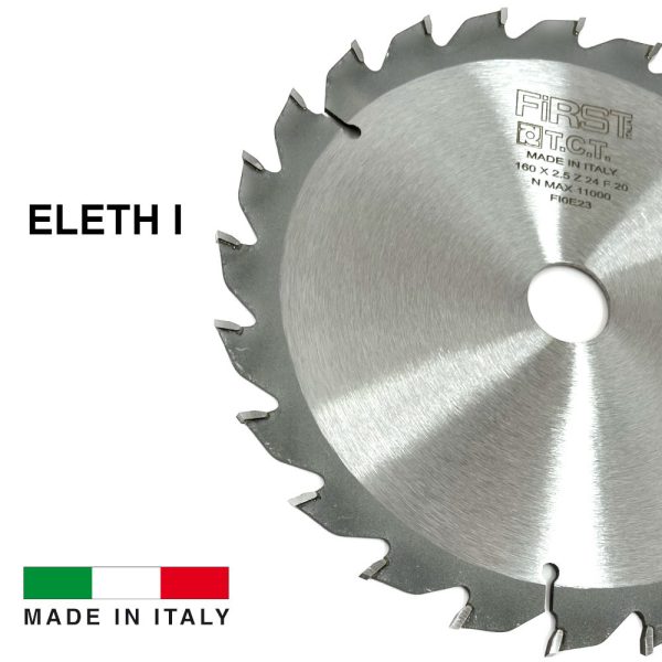 Lame de Scie Circulaire HM D. 160 x Al. 20 x ép. 2,5/1,6 mm x Z24 Alt pour Bois - ELETH I - FIRST ITALIA – Image 3
