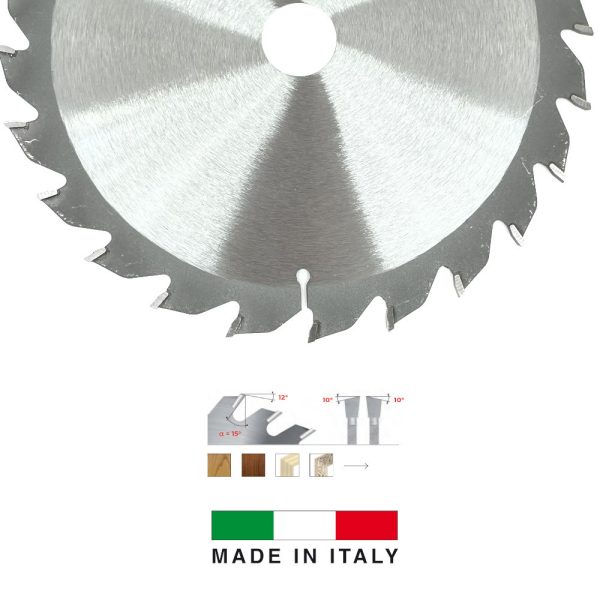 Lame de Scie Circulaire HM D. 160 x Al. 20 x ép. 2,5/1,6 mm x Z24 Alt pour Bois - ELETH I - FIRST ITALIA – Image 2