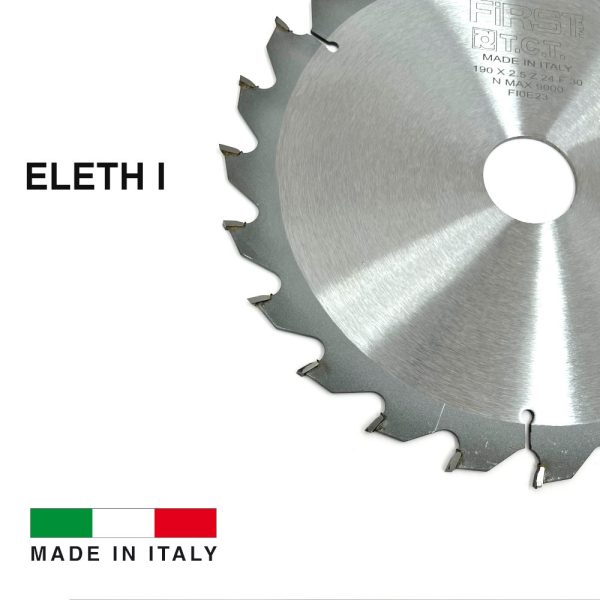 Lame de Scie Circulaire HM D. 190 x Al. 30 x ép. 2,5/1,6 mm x Z24 Alt pour Bois - ELETH I - FIRST ITALIA – Image 3