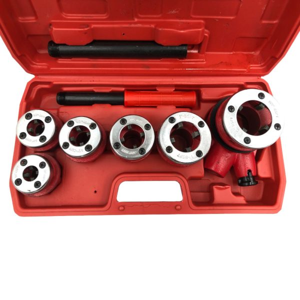Coffret de 9 pcs filières 1/4", 3/8", 1/2", 3/4", 1", 5/4" spécial plombier - 623090 - Beast – Image 2