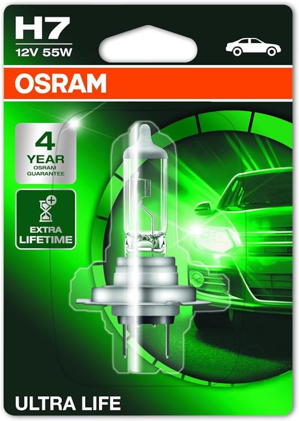 ULTRA LIFE® - Durée de vie 4 fois plus longue - 4 ans de garantie - BLISTER : 1 - OSRAM - H7 - 64210ULT-01B – Image 4