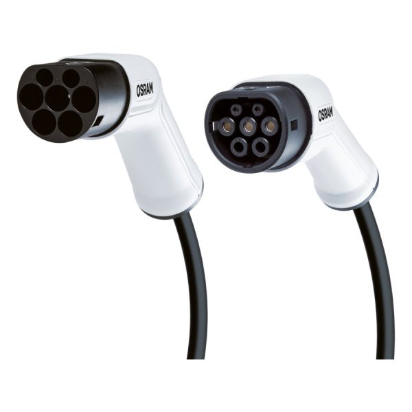Cable de charge véhicule électrique monophasé 16A TYPE2- 240V 3,6 kWh - BOITE : 1 - OSRAM - OCC21605