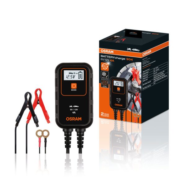 BATTERYcharge 904 - Chargeur et mainteneur de charge intelligent pour batteries - OSRAM - OEBCS904 – Image 7