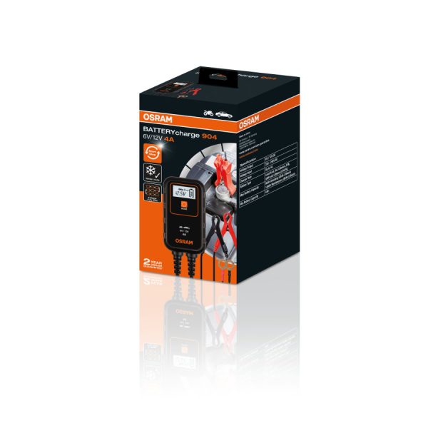 BATTERYcharge 904 - Chargeur et mainteneur de charge intelligent pour batteries - OSRAM - OEBCS904 – Image 8