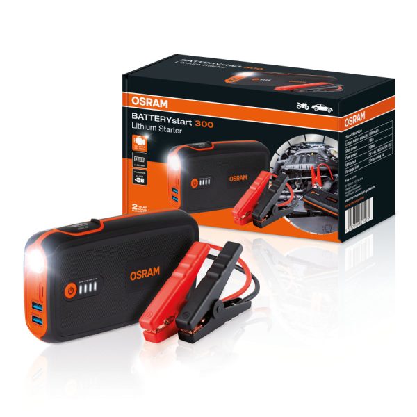 BATTERYstart 300 - Booster de démarrage lithium compact et puissant avec fonction batterie de secours - OSRAM - OBSL300 – Image 5