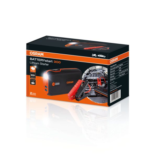 BATTERYstart 300 - Booster de démarrage lithium compact et puissant avec fonction batterie de secours - OSRAM - OBSL300 – Image 6