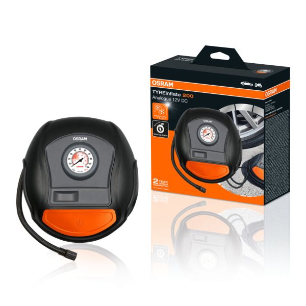 TYREinflate 200 - COMPRESSEURS A AIR OTI - Compresseur pour pneus rapide avec câble enroulable - BOITE : 1 - OSRAM - OTI200 – Image 3