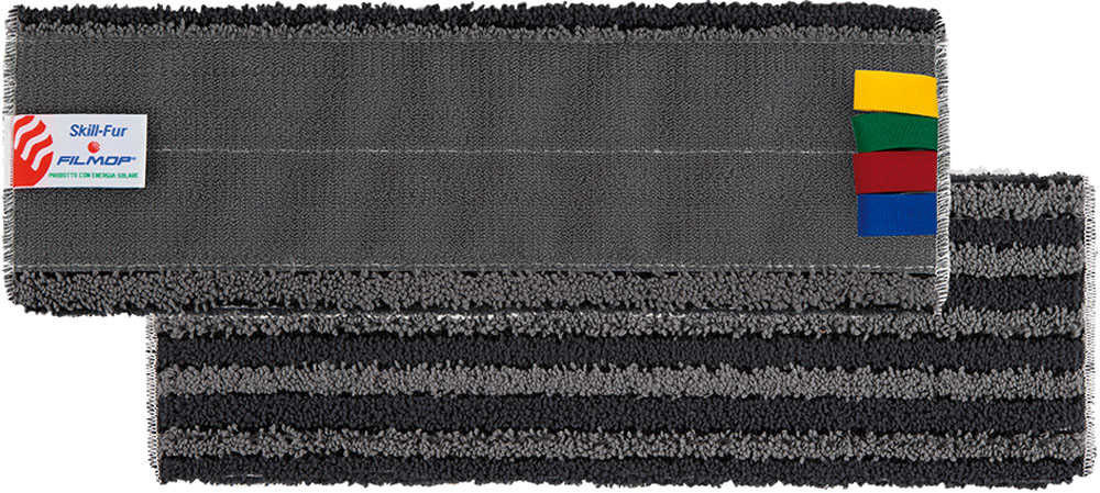 Frange microfibre grise smartfur velcro 40cm - DME - Le balayage